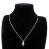 Retro Creative Silver Color Geometric Stereo Tooth Model Pendant Necklace for Women Men Medical Student Fashion Jewelry Gifts