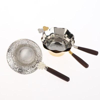 Colador de té para pescado con patrón de martillo Accesorios para té Malla de filtro de té de metal Separador de aleación Accesorios de cocina