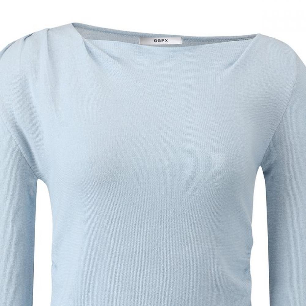 GGPX New York Drapeneck Lace Contrast Knit Gq3kp018f
