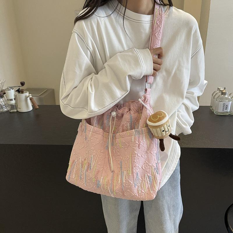 

Премиальная женская сумка из холста для отдыха и поездок на работу, популярная летом, вместительная сумка-ведро