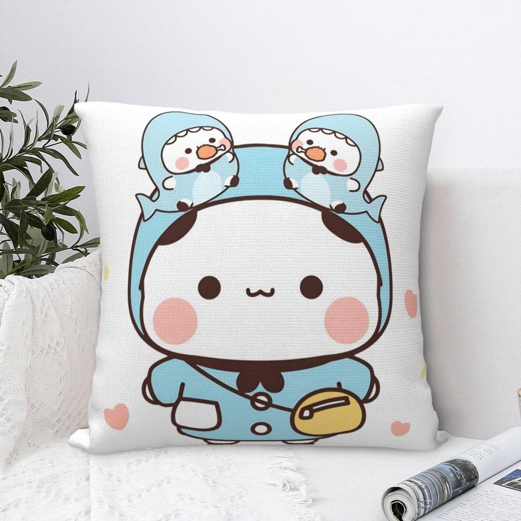 Cartoon Bubu Dudu Pillowcase Soft Polyester Cushion Cover Decoration Bear Cute Throw Pillow Case Cover Bedroom Square 18''