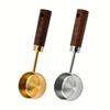 15ml Holz Kaffeelöffel Edelstahl Langer Griff Messlöffel für Kaffee Esslöffel Küchenwerkzeug Café Dekoration