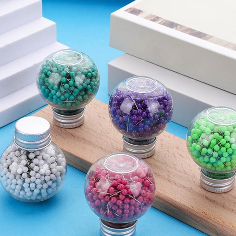 600x/Set Practical Pins with Head Straight Sewing Pins Quilting Pins for Fabric Craft Sewing Decorating Dressmaking