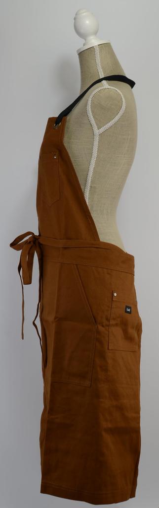 Friends Hill Długi Fartuch Stojak na Narzędzia Brązowy Halterneck [WS-115-23] Unisex,