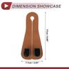 HEROFFIX Car Seat Headrest Hook for Water and Shopping Bags Sturdy Car Seat Back Organizer Hook Brown Faux Leather (1pc) Wallets, Bags, Keys, Bottles,