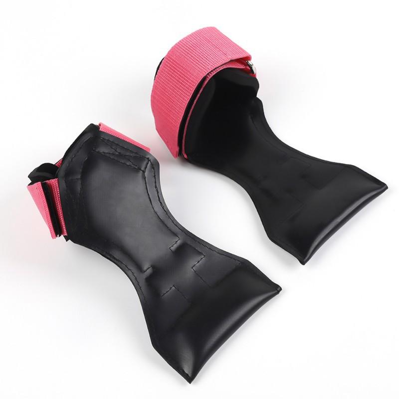 

Sports Fitness Pull-up Wrist Guard Rubber Anti-slip Weightlifting Booster Belt Adjustable Palm розовый