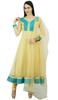 Atasi Womens Beige Anarkali Readymade Salwaar Kameez Dupatta Ethnic