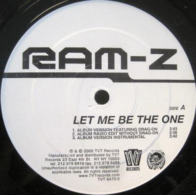 12inch Record RAM-Z - Let Me Be The One TVT64730 TVT Records 2000 US Soul/Funk Used