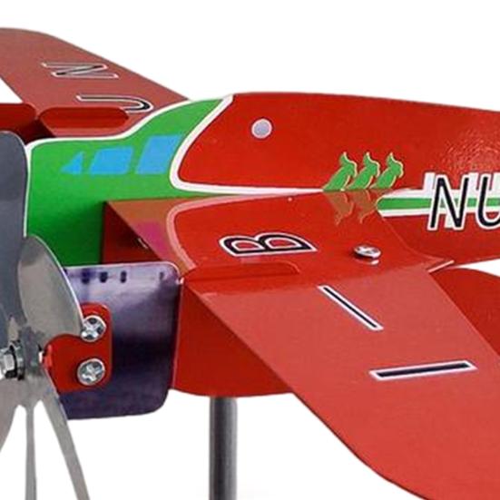 Letadlo Větrný mlýn Odolný vůči povětrnostním vlivům Otočný Snadno sestavitelný Poháněný větrem Vynikající zpracování Kovová Větrovka Kovová Větrovka Korouhvička Dekor trávníku