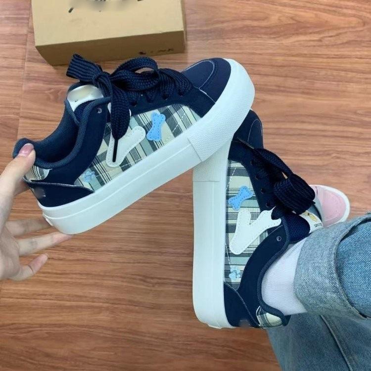 Thick-soled heightening original casual board shoes autumn new student ins sports bread shoes