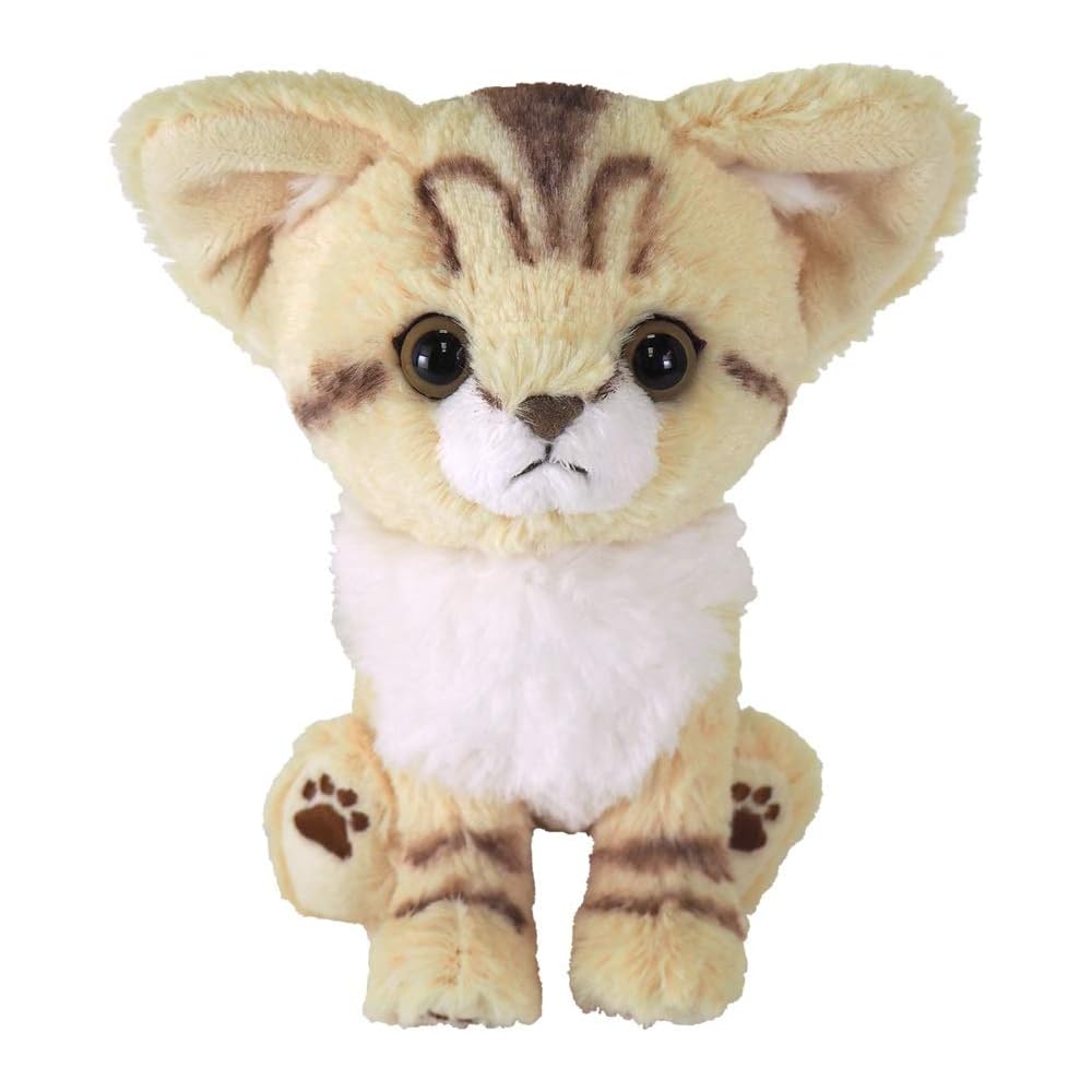 Sunlemon Kitten Snaneko Plush Toy Beige White 14.8x1.4x15.8cm Animal Cat Stuffed Animal