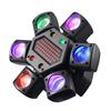 LED Moving Head 80W RGBW 4in1 Mini Six Arm Beam Strobe Light Yellow Flash Dj Bar DMX 512 Remote Control Stage Effect