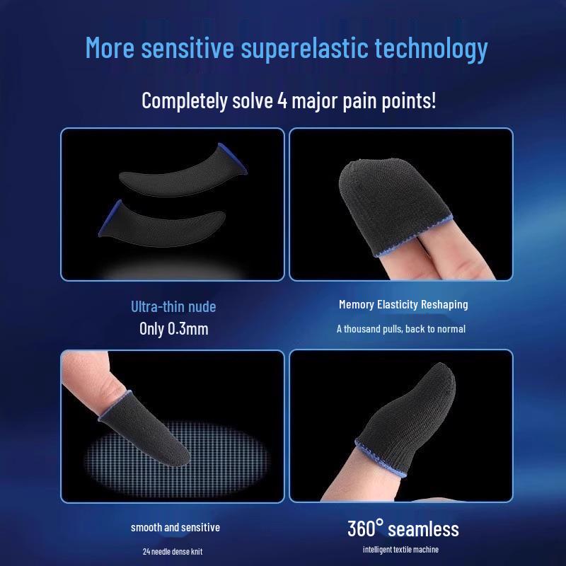 Esports herní prstové návleky: Potuodolné, protiskluzové, ultratenké návleky na palce pro mobilní hry jako King of Glory & PUBG