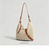 2026 Fashionable Seaside Resort Women's Large Capacity Straw Woven Crossbody Tote Bag