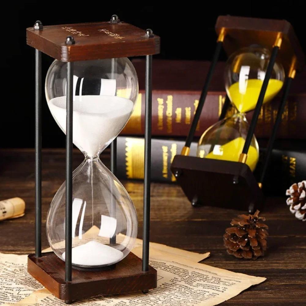 30/60 Minuten Büro- und Heimtextilien Kreative Sanduhr aus Holz Timer Sanduhr Sanduhr Dekorative Dekoration Uhren