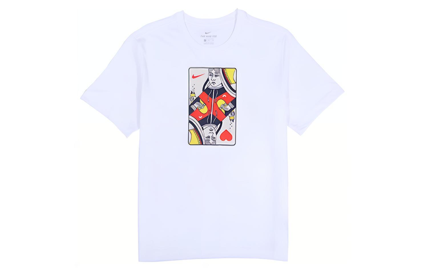 

Nike T Shirts Men s Crew Neck Moderate Straight Fit AQ4506-100 XL