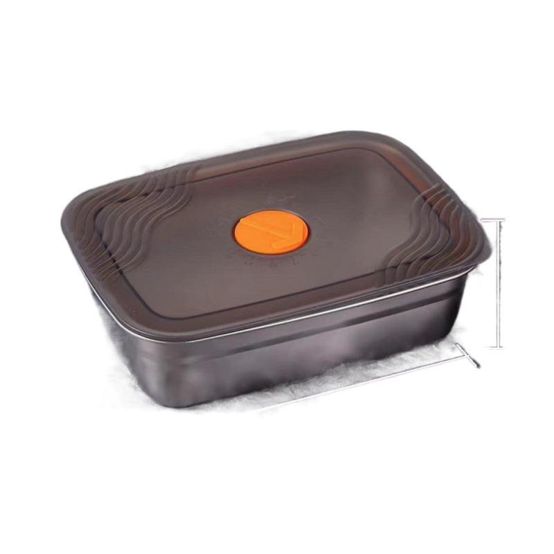 Frischhalte-Bento-Box aus Edelstahl mit Deckel (Verdickt & Versiegelt)
