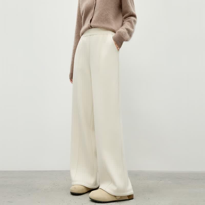 Women's Elegant High-Waisted Straight-Leg Casual Pants