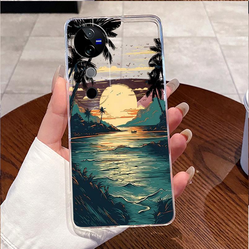 Case For VIVO V40 5G Back Cover VIVO V40 Pro 5G Cute Love Cat Rabbit Funny Cartoons Casing Ultra Thin Clear Soft TPU Phone Case