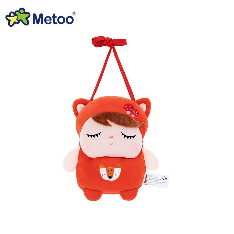 Metoo Jibao Kawaii Doll Mini Crossbody Bag Cartoon Panda Bunny Fox Bag Plush Toy Kids Festival Gift