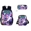 Set Zaino Kpop Hunterxhunter Con Poliestere Traspirante Per L'Uso Scolastico