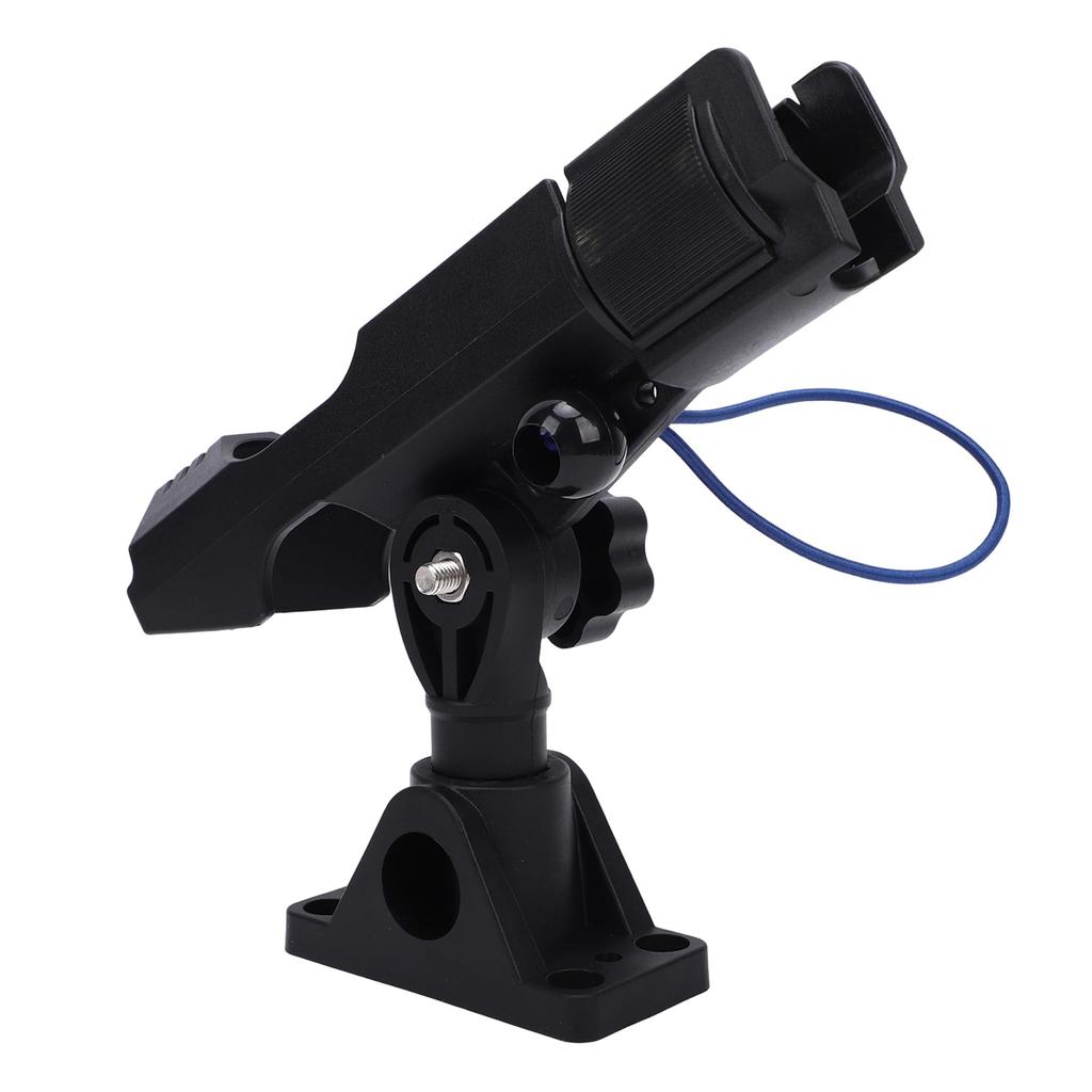 Boat Fishing Rod Holder Side Deck Mount 360 Degrees Rotatable Pole Holder for Kayak Boat with Anti Lost Rope