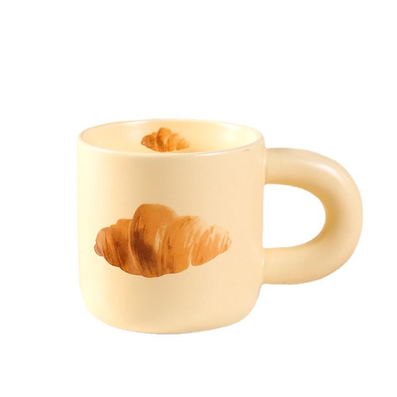 Keramik Brot Niedliche Milchtasse Milchtasse Wohnheim Trinkwasserbecher Tasse Hohes Aussehen