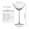 CRISON ODN01 Stile Bicchiere da Cocktail in Vetro di Cristallo per Bartender Professionisti Coppa Martini 155ML