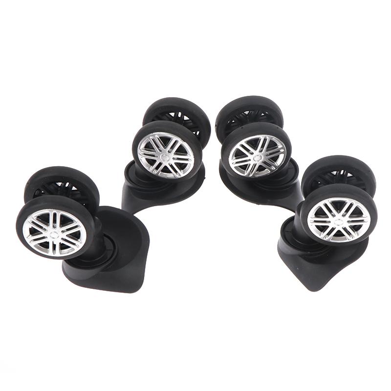 2 Pair Case Luggage Universal Wheels Trolley Case Wheel Repair Parts Accessories