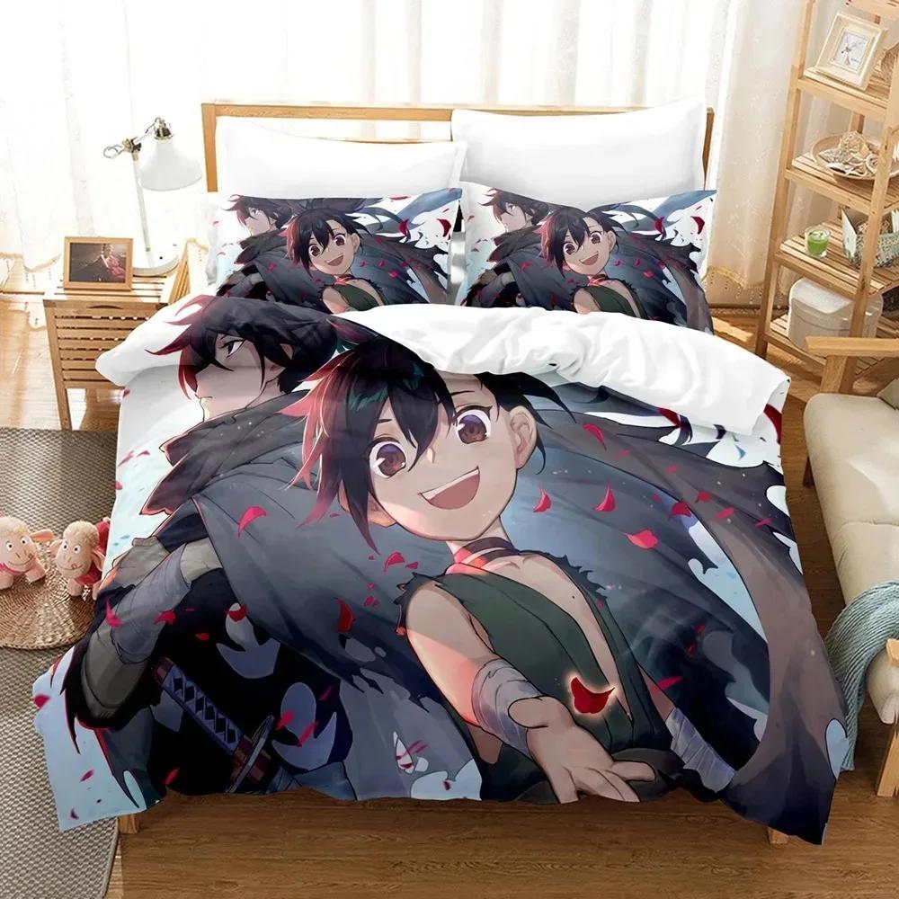 3D Print Anime Dororo Bedding Sets with Pillowcase Twin Full Queen King Size Duvet Cover Set for Adult Boys Girls