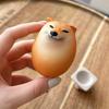 Creative Shiba Inu Realistic Egg Shape Pvc Desk Decor Dog & Egg Union Decorations For Home Offices Fun Christmas Gifts