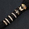 Gold Retro Punk Boho Ring Set 70