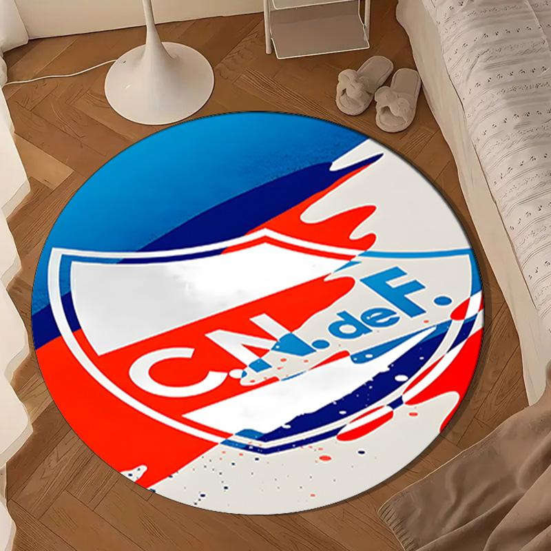 Montevideo Crest Design Round Mat, Anti-slip Circle Carpet Chair Rug For livingroom,Bedroom, Doormat Home Decor Gift Christmas Gifts
