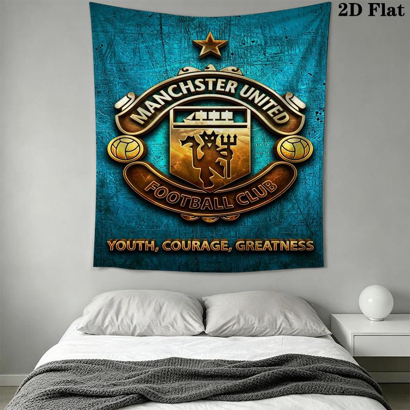 Manchester Football Club Crest Bedding 1 Duvet Cover 2 Pillowcase Without Core Bedding Set Soft And Comfortable Christmas Birthday Gift