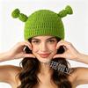 Parent-child Funny Horn Wool Knitted Hat Autumn and Winter Warm Hand Crocheted Hat Hat