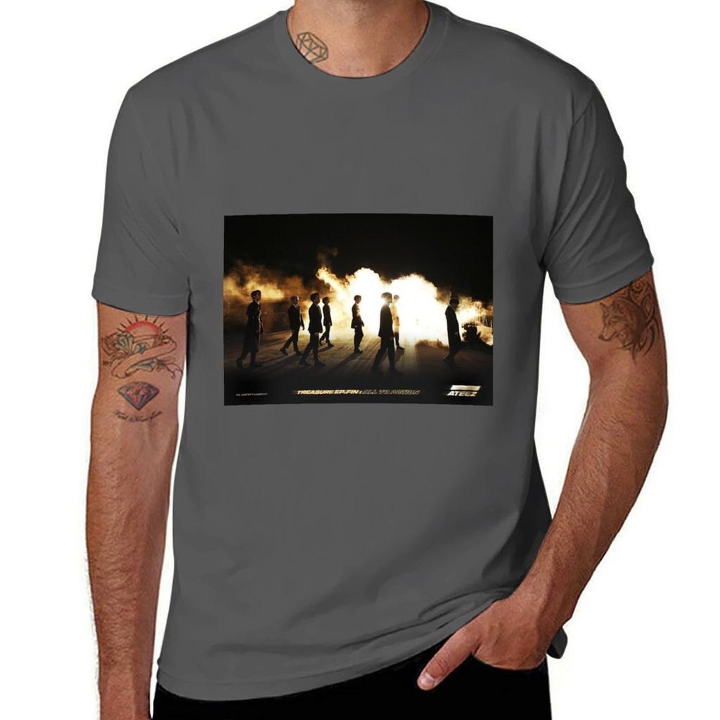 Ateez Wonderland Jongho Tshirt Christmas Casual Tee Shirt