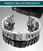 Solid Stainless Steel Watch Strap for Seiko SKX013 SKX015 Series Curved End Watch Chain Modification Watchband 20mm Folding Buck
