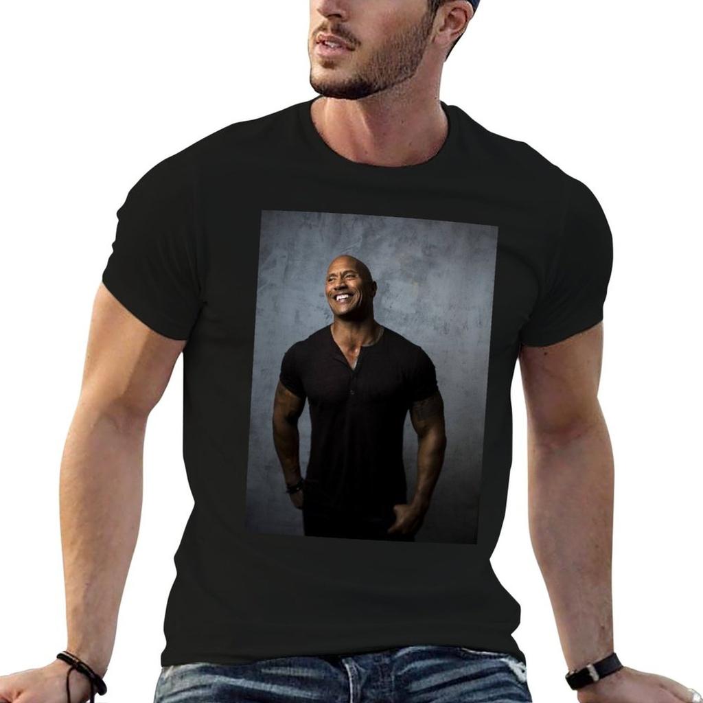 Dwayne Johnson T-Shirt Cotton T Shirt Man Men T Shirt Cotton 100% Anime Tshirt T-shirt