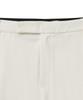 NOIRER Classic One-Pleat Wide Slacks (White)