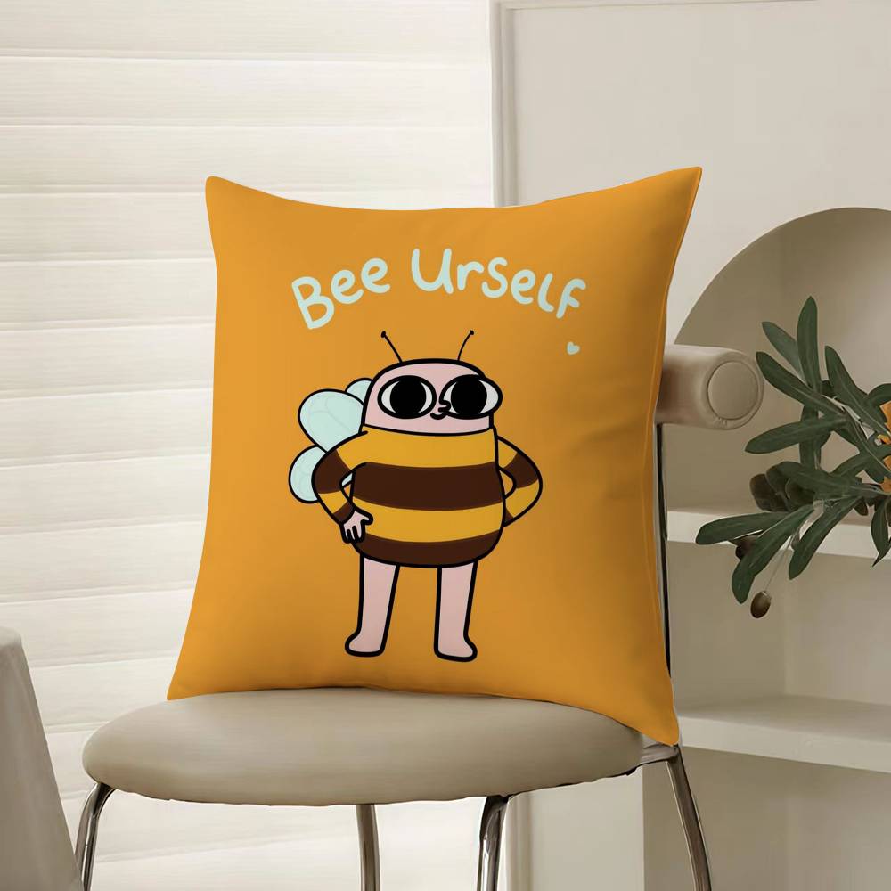 K-ketnipzS The B-Bean Pillow Case Comfort Sofa Bed Silky elegant Invisible zipper Decorative cushion cover