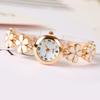 Blumen-Armbanduhr für Damen und Mädchen, kleiner, zarter Schmuck