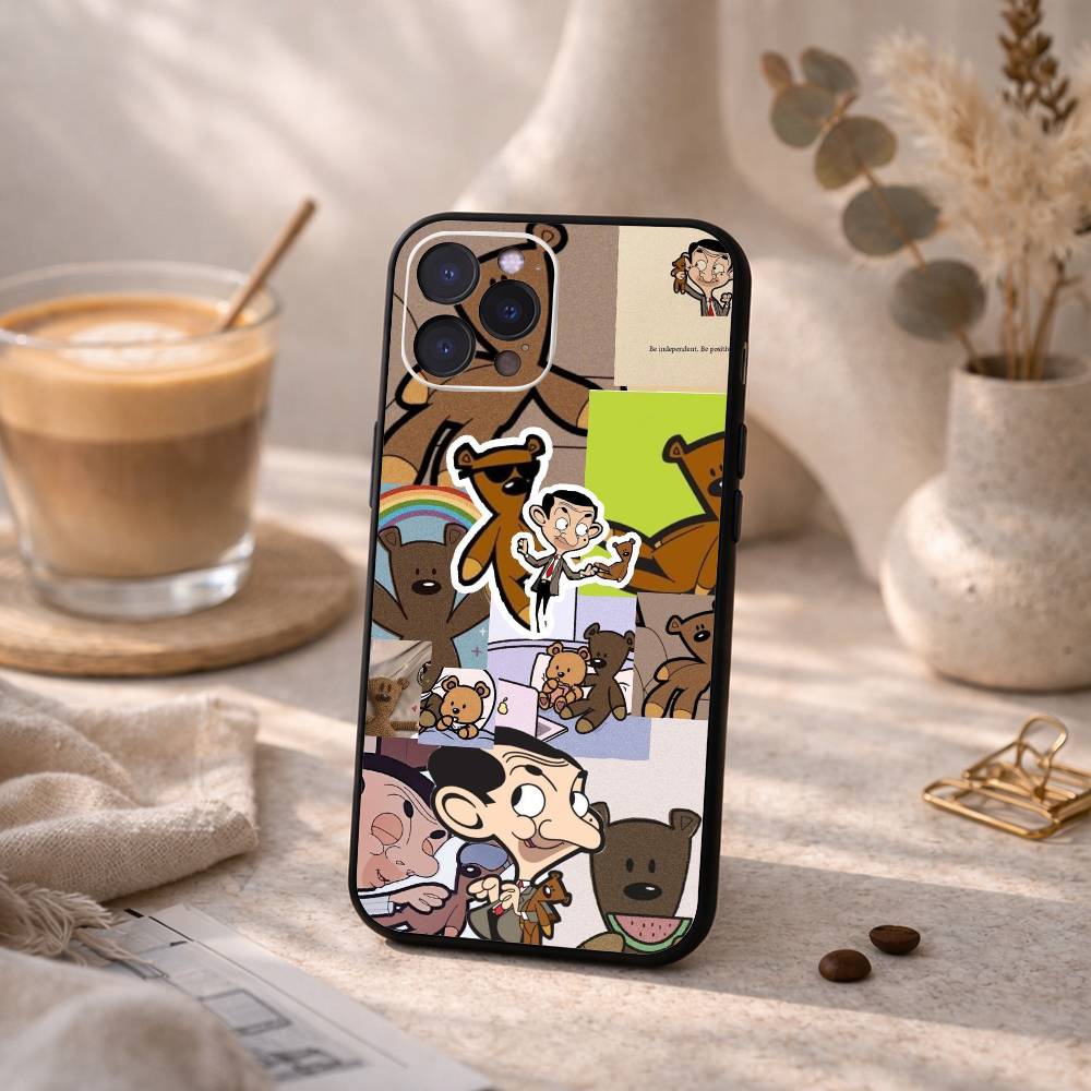Lustige C-Classic M-Mr B-Bean Handyhülle Für iPhone17 16 15 14 13 12 11 Pro Max Plus,5G Weiche Schwarze Hülle