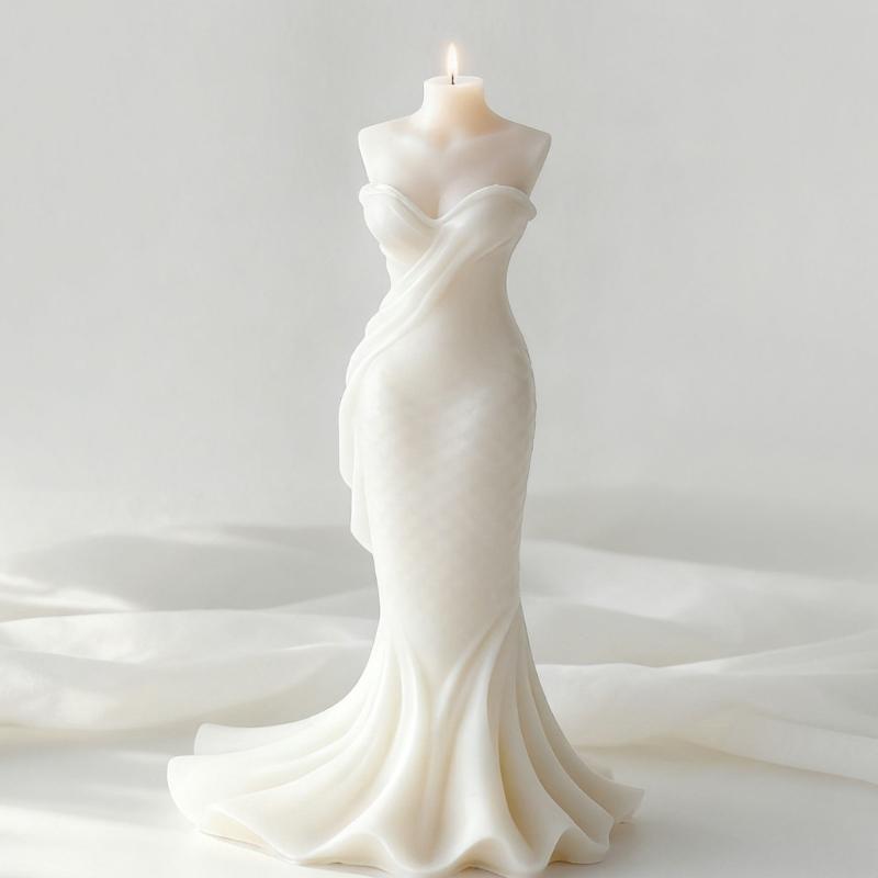 Stampi in Silicone per la Realizzazione di Candele, Stampo per Colata in Resina Epossidica per Matrimoni, Candele per Aromaterapia, Sapone, Artigianato Artistico per la Casa, Decorazioni