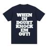 Drake Wenn Sie im Zweifel sind, schlagen Sie sie K.O. T-Shirt Baumwolle Herren T-Shirt Neues TEE TSHIRT Damen Oberteile