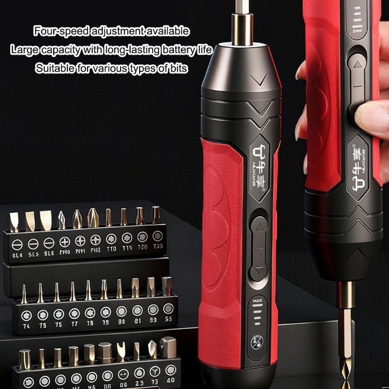 Industrial Cordless Screwdriver With Precisions Torques Adjustment Magnetic Tip Enhanced Control Repair Tool