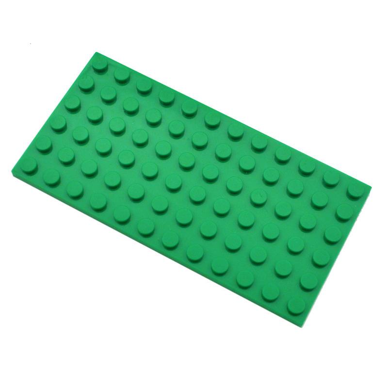 Non-Toxic 10Pcs Diy Building Blocks 6X12 Dots Thin Figures Bricks Educational Creative Size Compatible With 3028 Toys For Children
