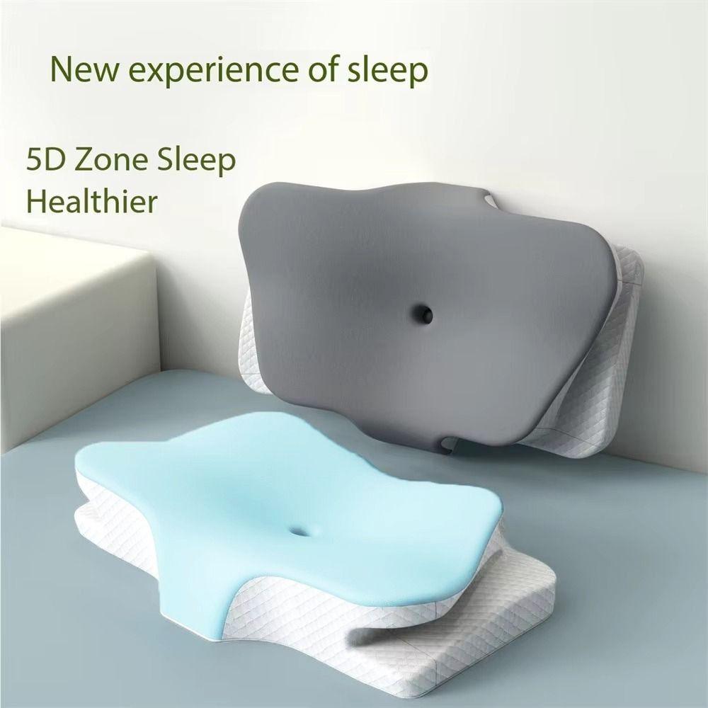 5D Partition Orthopedic Pillow Slow Rebound Neck Guard Pillow Ergonomic Neck Pillow  Bed Use