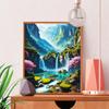 5D Diamond Painting Mosaic Mountain Waterfall Full Square Round Embroidery Natural Landscape Home Decor