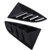 Pair of Rear Window Shutter Cover Left Right Stylish Look Weatherproof Proper Fit for BRZ 2021 To 2024 Glossy Black