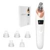 Blackhead Remover Pore Vacuum Cleaner  Facial Pore Cleaner  5Suction Power and5A Suction Head USB Rechargeable Electric Blackhead Remover Set  White